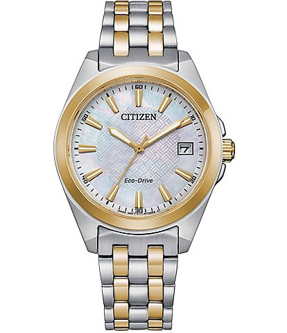 Citizen Women's Peyton Three Hand Two Tone Stainless Steel Bracelet Watch
