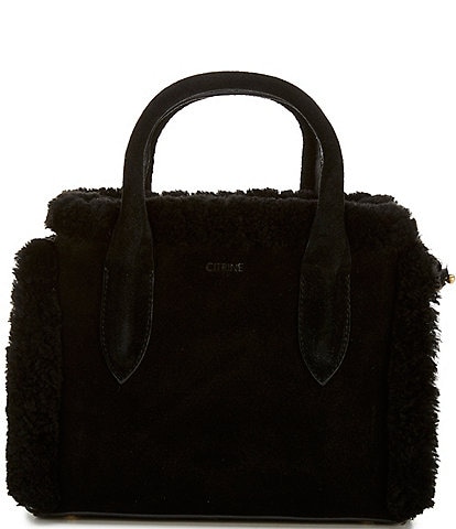CITRINE Emerson Shearling Satchel Bag