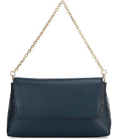 CITRINE Nicole Medium Flapover Chain Clutch Shoulder Bag