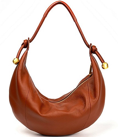 CITRINE Phoenix Suede Medium Hobo Bag