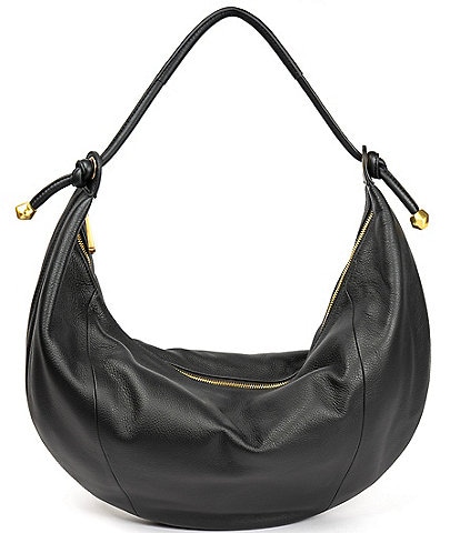 CITRINE Phoenix Suede Medium Hobo Bag