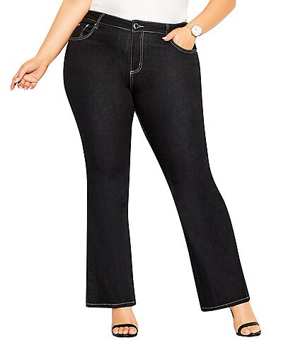 City Chic Plus Size Mid-Rise Bootcut Jeans