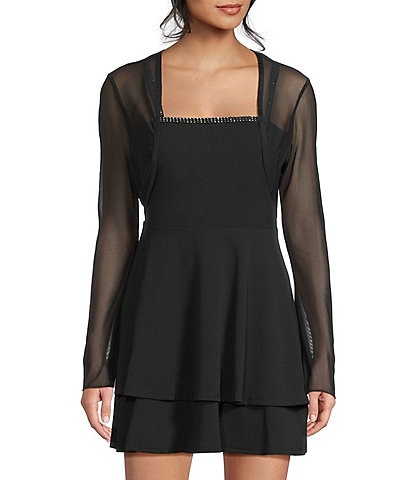 City Vibe Long Sleeve Open Front Shrug