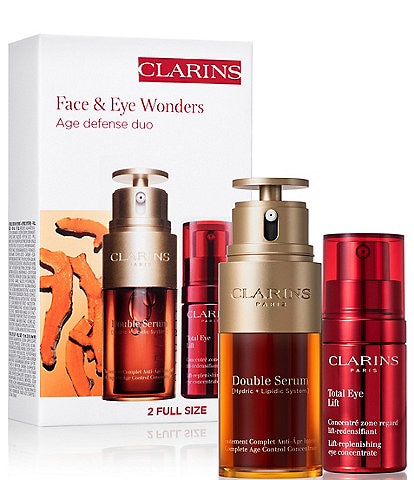 Clarins Double Serum & Total Eye Lift Anti-Aging Skincare Set