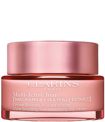 Clarins Multi-Active Day Moisturizer for Lines, Pores, Glow with Niacinamide- All Skin Types
