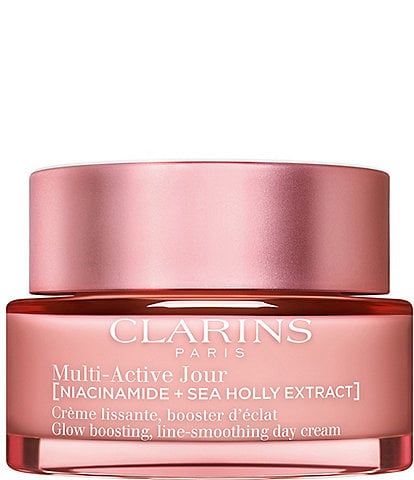Clarins Multi-Active Day Moisturizer for Lines, Pores, Glow with Niacinamide for Dry Skin