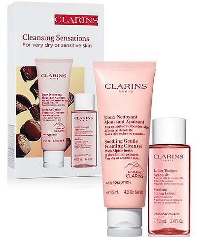 Clarins Soothing Cleansing Duo For Dry Or Sensitive Skin