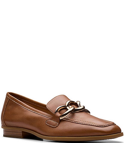 Clarks Artisan Sarafyna Iris Leather Chain Loafers