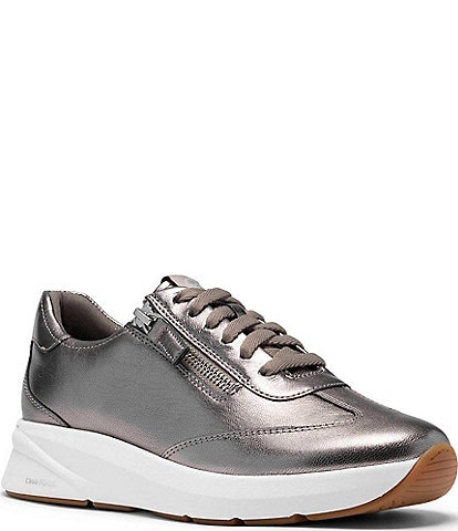Clarks Code R Run Leather Sneakers