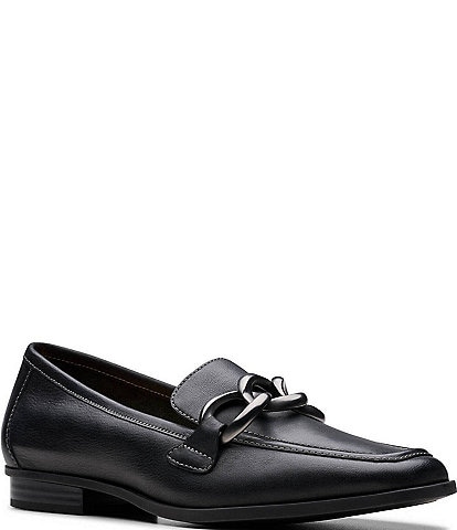 Clarks Artisan Sarafyna Iris Leather Chain Loafers