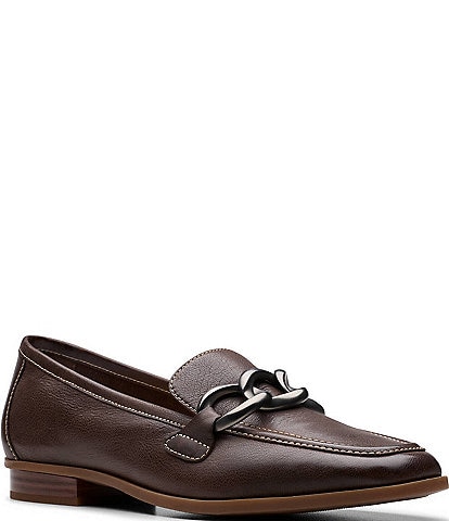 Clarks Artisan Sarafyna Iris Leather Chain Loafers