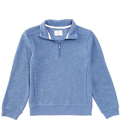 Class Club Big Boys 8-20 1/4 Zip Slub Pullover