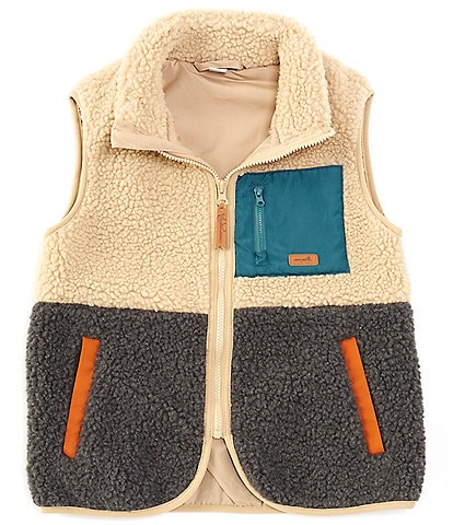 Class Club Big Boys 8-20 Color Blocked Sherpa Vest