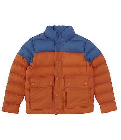 Class Club Big Boys 8-20 Long Sleeve Colorblock Puffer Jacket