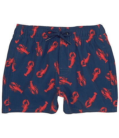 Class Club Big Boys 8-20 Lobster Print Swim Trunks
