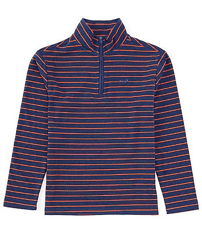 Class Club Big Boys 8-20 Long Sleeve 1/4 Zip Stripe Pullover