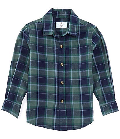 Class Club Big Boys 8-20 Long Sleeve Plaid Flannel Shirt