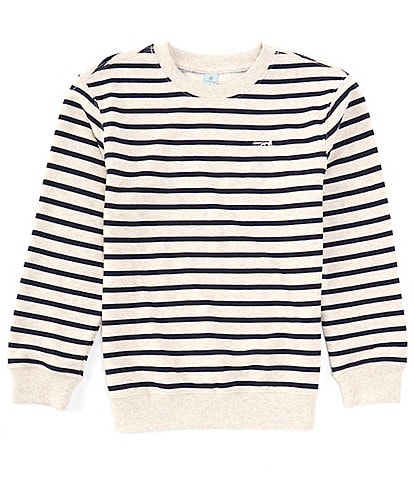 Class Club Big Boys 8-20 Long Sleeve Stripe Crew Neck Pullover