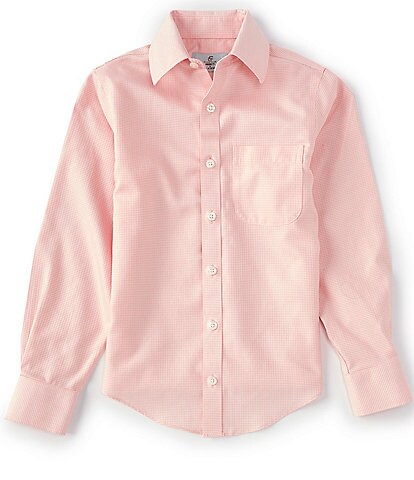 Class Club Big Boys 8-20 Long-Sleeve Texture Button-Front Shirt