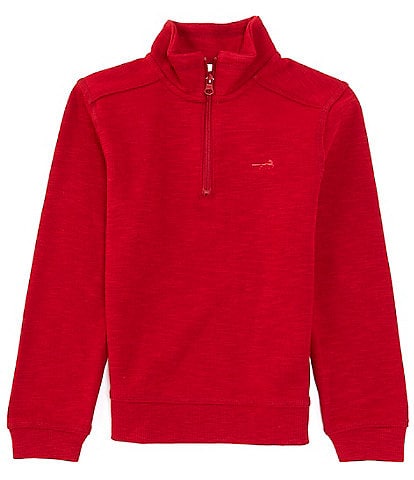 Class Club Big Boys 8-20 Quarter-Zip Slub Pullover