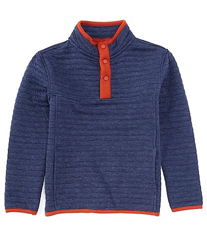 Class Club Big Boys 8-20 Quilted Snap Placket Pullover