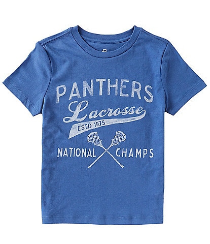 Class Club Big Boys 8-20 Short Sleeve Lacrosse Champs Graphic T-Shirt