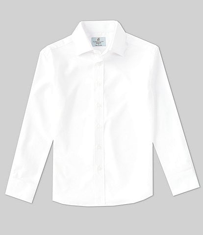 Class Club Big Boys 8-20 Synthetic Long Sleeve Button Front Dress Shirt