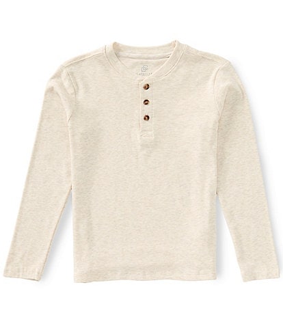 Class Club Big Boys Performance Stretch Knit Long Sleeve Henley