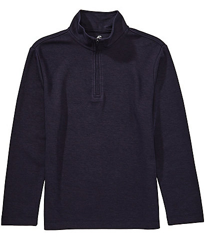 Class Club Big Boys Quarter Zip Pique Long Sleeve Pullover