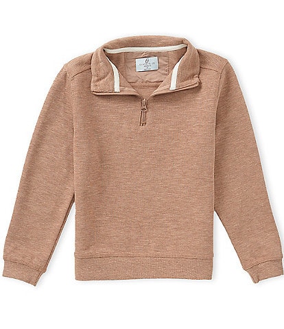 Class Club Big Boys Quarter Zip Slub Pullover