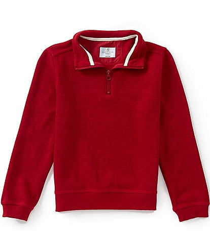 Class Club Big Boys Quarter Zip Slub Pullover