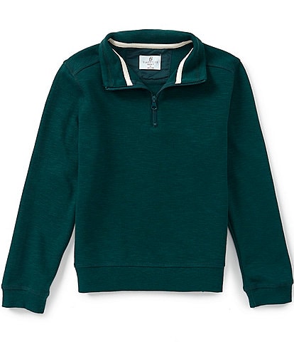 Class Club Big Boys Quarter Zip Slub Pullover