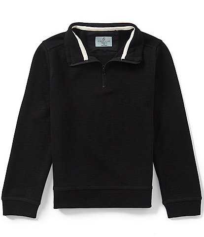 Class Club Big Boys Quarter Zip Slub Pullover