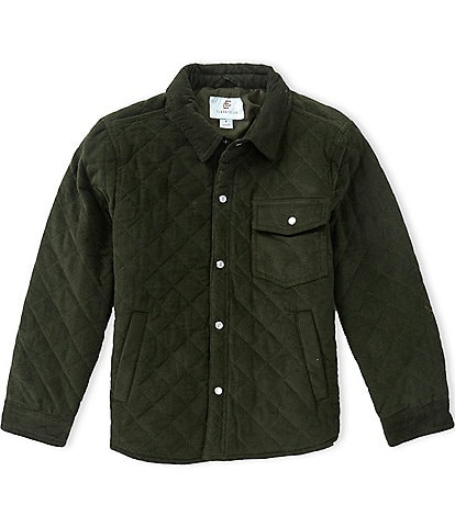 Class Club Big Boys Quilted Corduroy Snap-Front Shacket