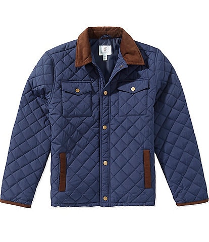 Class Club Big Boys Quilted Snap Front Barn Coat