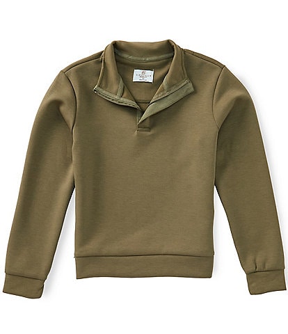 Class Club Big Boys Soft Touch Quarter Zip Long Sleeve Pullover Sweatshirt