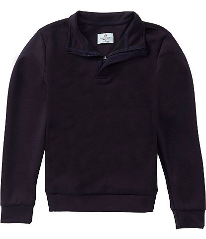 Class Club Big Boys Soft Touch Quarter Zip Long Sleeve Pullover Sweatshirt