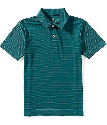 Class Club Big Boys Synthetic Micro Stipe Polo Shirt