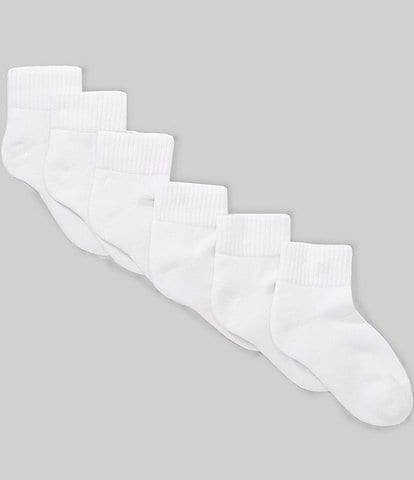 Class Club Boys 6pk Quarter Top Ankle Socks