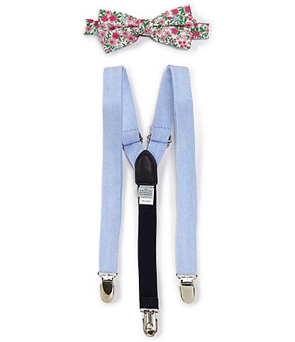 Class Club Boys Floral Bow Tie & Suspender Set