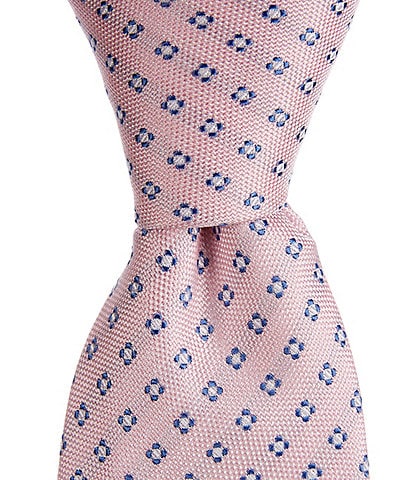 Class Club Boys Neat Print Silk 50" Tie