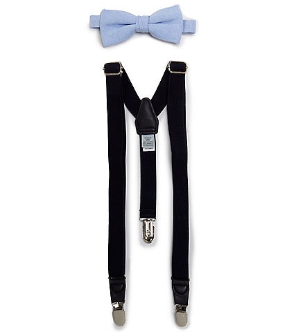 Class Club Boys Oxford Bow Tie & Suspender Set