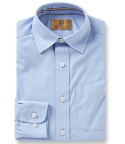 Class Club Big Boys 8-20 Non-Iron Long-Sleeve Oxford Button-Front Shirt