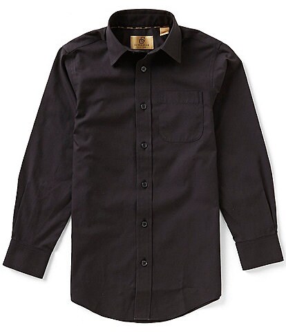 Class Club Gold Label Big Boys 8-20 Non-Iron Long-Sleeve Pinpoint Oxford Button-Front Shirt