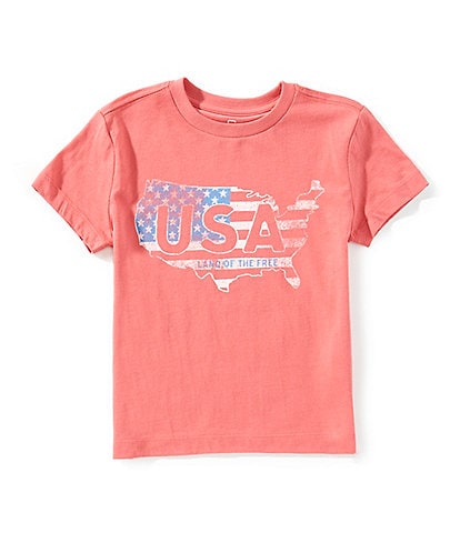 Class Club Little Boys 2-7 Land Of The Free USA T-Shirt