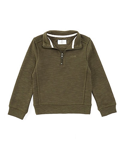 Class Club Little Boys 2T-7 1/4 Zip Slub Pullover