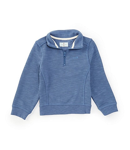 Class Club Little Boys 2T-7 1/4 Zip Slub Pullover