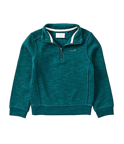 Class Club Little Boys 2T-7 1/4 Zip Slub Pullover