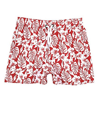 Class Club Little Boys 2T-7 2-Family Matching Floral Swim Trunks