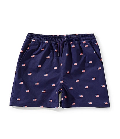 Class Club Little Boys 2T-7 American Flag Print Shorts